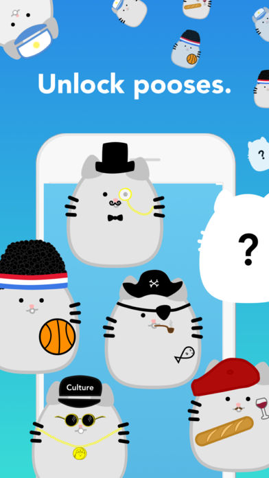 Screenshot of unlockable poos characters